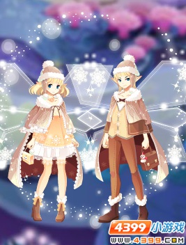 小花仙冬季雪绒套装 展示