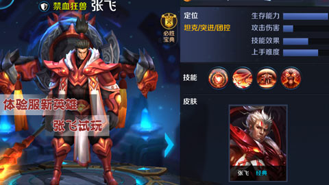 王者荣耀张飞试玩视频