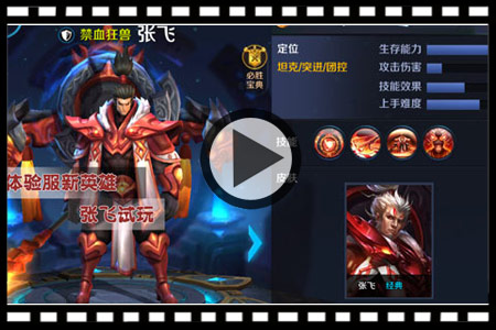 王者荣耀张飞试玩视频