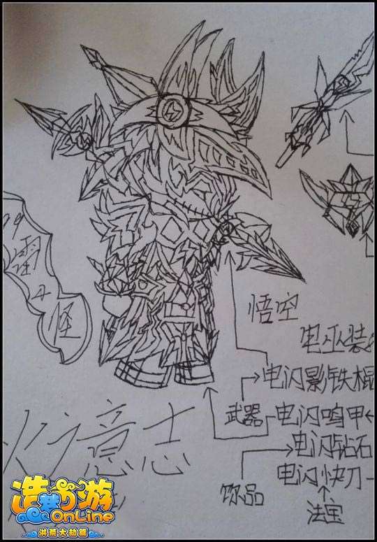 洪荒大劫篇悟空电巫系列装备-4399雷小怪