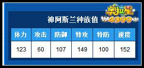 奥拉星神阿斯兰种族值