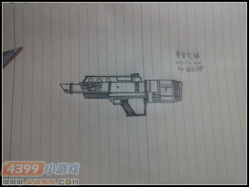 生死狙击玩家手绘—简洁版黄金气锤