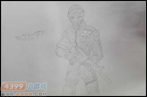 生死狙击玩家手绘—手绘突击队战士