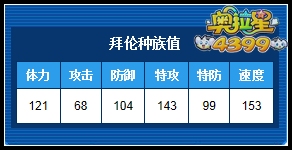 奥拉星拜伦种族值解析