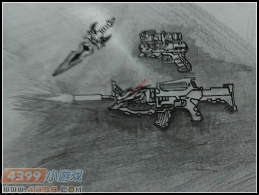 生死狙击玩家手绘—武器三件套