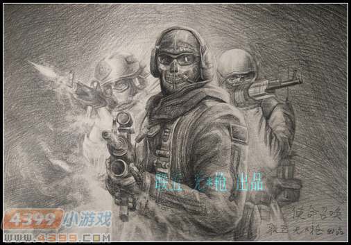 生死狙击玩家手绘—幽灵特警