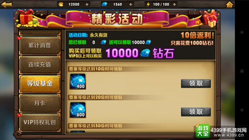 等级基金10倍返利