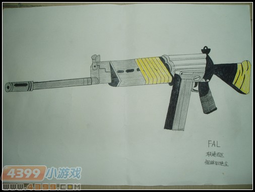 生死狙击玩家手绘—经典FAL