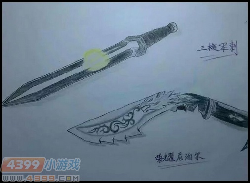 生死狙击玩家手绘-三棱军刺荣耀尼泊尔