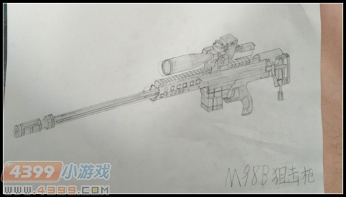 生死狙击玩家手绘-M98B狙击枪
