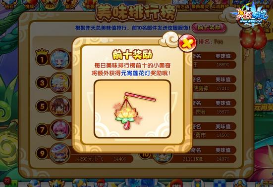 奥奇传说巨人国无敌大汤圆排名奖励