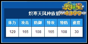 奥拉星炽寒天凤种族值解析