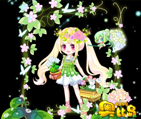 奥比岛奥比秀花田少女