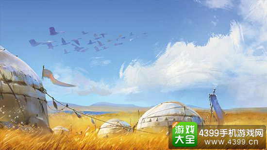 突厥营帐 风吹草低 暗起肃杀之风