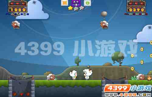 4399《喜羊羊僵尸岛冒险》先下手为强，后下手遭殃