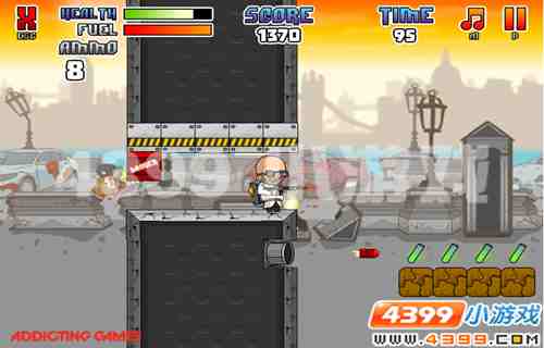 4399《伦敦僵尸警察》血性英雄,狂野射击