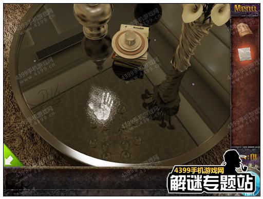 <p>点击右上角的柜子，根据蜡烛的提示3214，得到一张纸；</p>