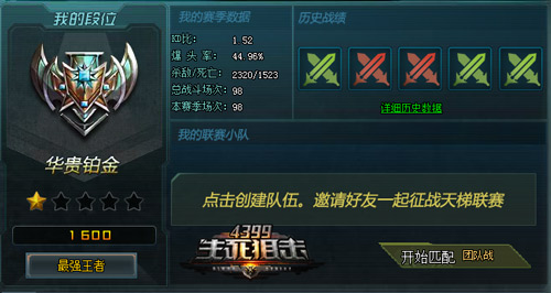 生死狙击天梯联赛 你可以拿到奖励了吗?