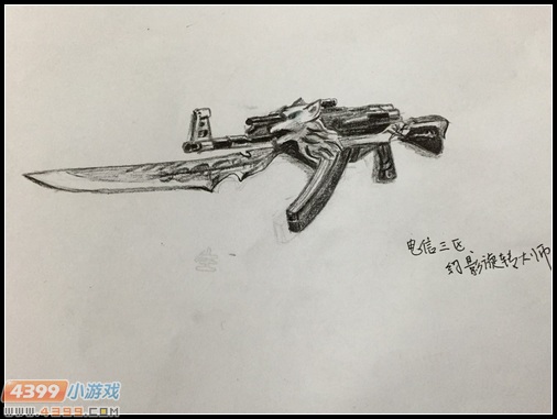 生死狙击玩家手绘-AK47荣耀