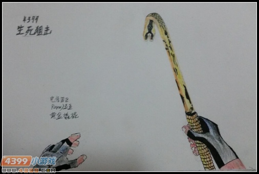 生死狙击玩家手绘-黄金撬棍