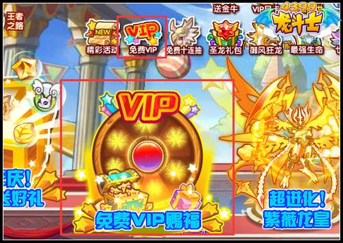 龙斗士免费抽VIP 年费VIP免费得