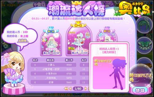 奥比岛潮流服装大比拼