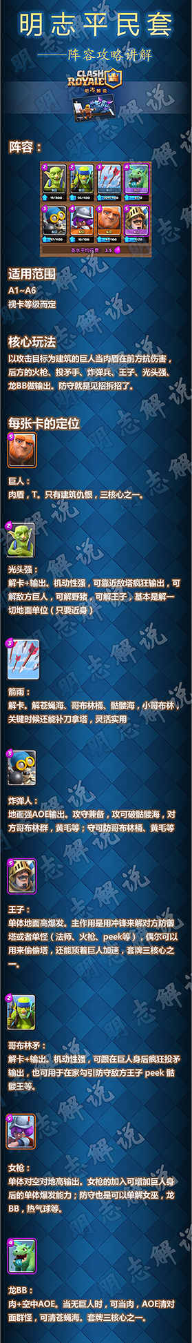 皇室战争明志平民套