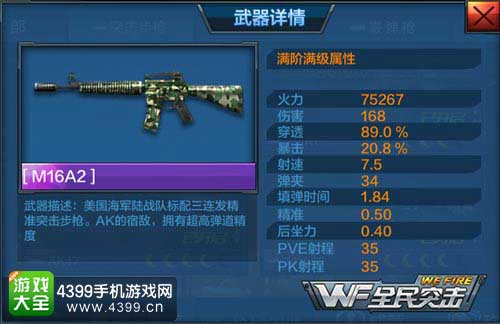 M16A2属性