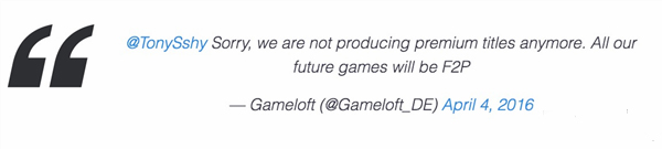 Gameloft回复
