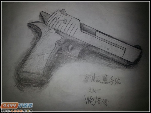 生死狙击玩家手绘-沙漠之鹰手绘