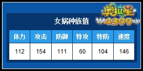 奥拉星女娲种族值解析