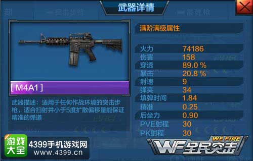 M4A1属性