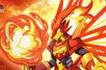 龙斗士火龙神超进化高清大图展示