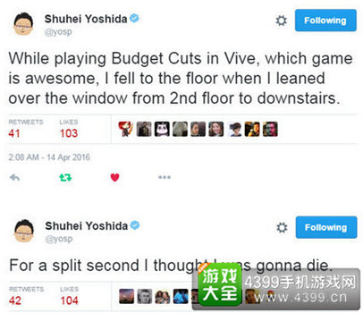 使用VR设备可能发生的事…