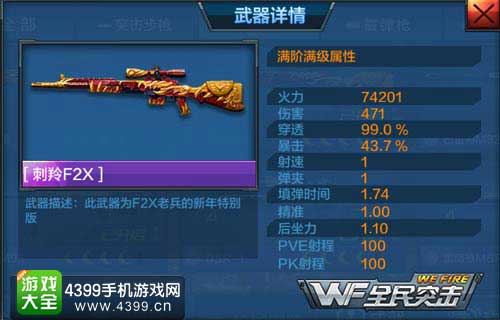 刺羚F2X属性