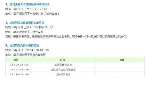 第十三届游交会具体议程