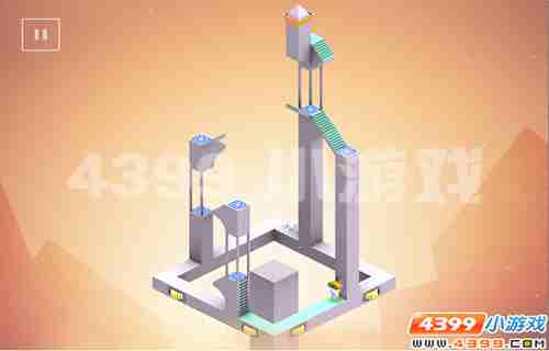 4399《星球探险家》操控离奇的建筑结构