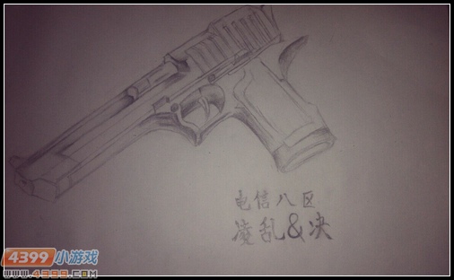 生死狙击玩家手绘-沙漠之鹰