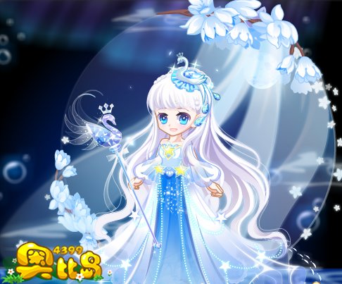 奥比岛奥比秀-蓝色星空女神