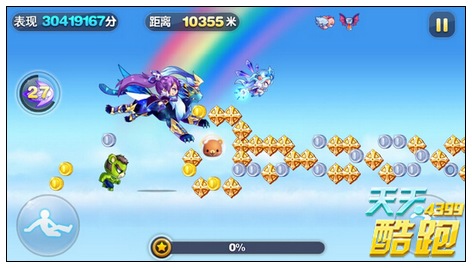 天天酷跑星空宗主搭配审判女王