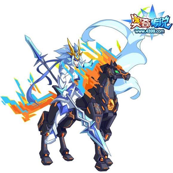 奥奇传说武神子龙换坐骑了吗?