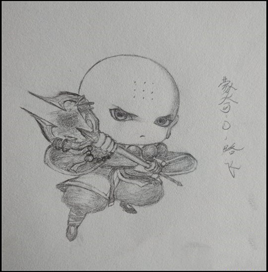 洪荒大劫篇手绘唐僧-4399蒙奇·D·路飞