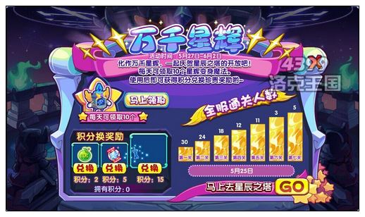 洛克王国万千星辉 得专属印记装扮等
