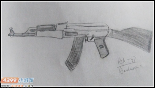 生死狙击玩家手绘-手绘Ak-47 