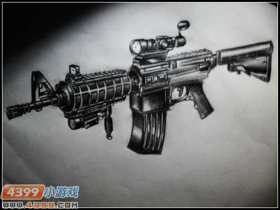 生死狙击玩家手绘-SG551