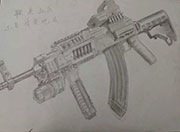 生死狙击玩家手绘-ak47与m4的结合