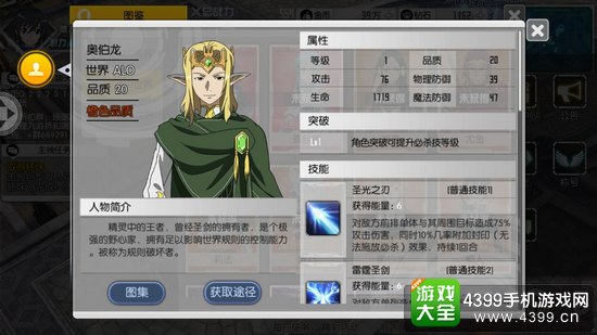 刀剑神域黑衣剑士奥伯龙