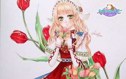 奇迹暖暖手绘教程之静谧花期 如何选择颜色