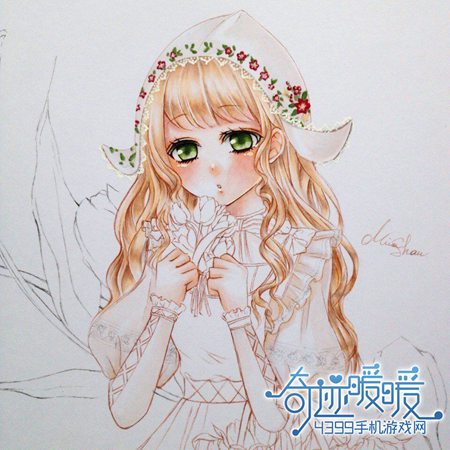奇迹暖暖手绘静谧花期