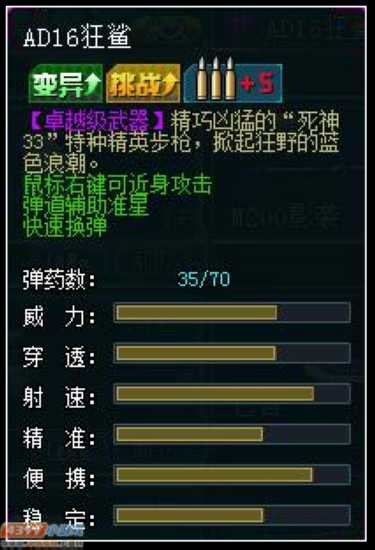 生死狙击AD16狂鲨解析